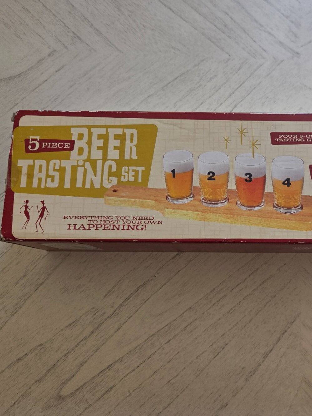 Vintage Wembley 5 piece Beer Tasting Flight set